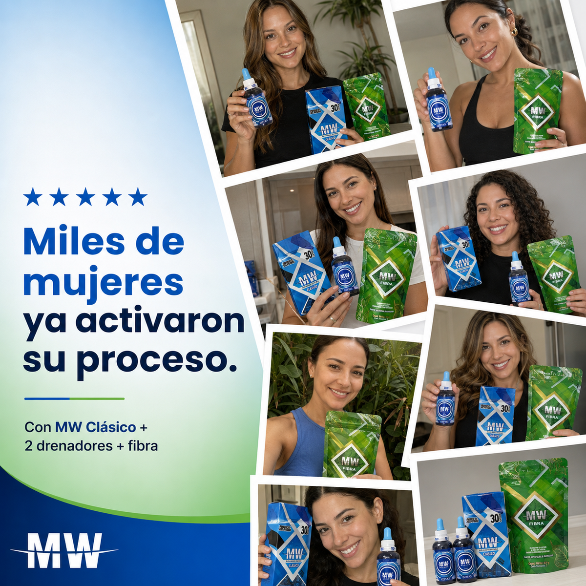 MW Clásico + Drenador MW + vinagre de manzana + sachets de fibra + termo MW