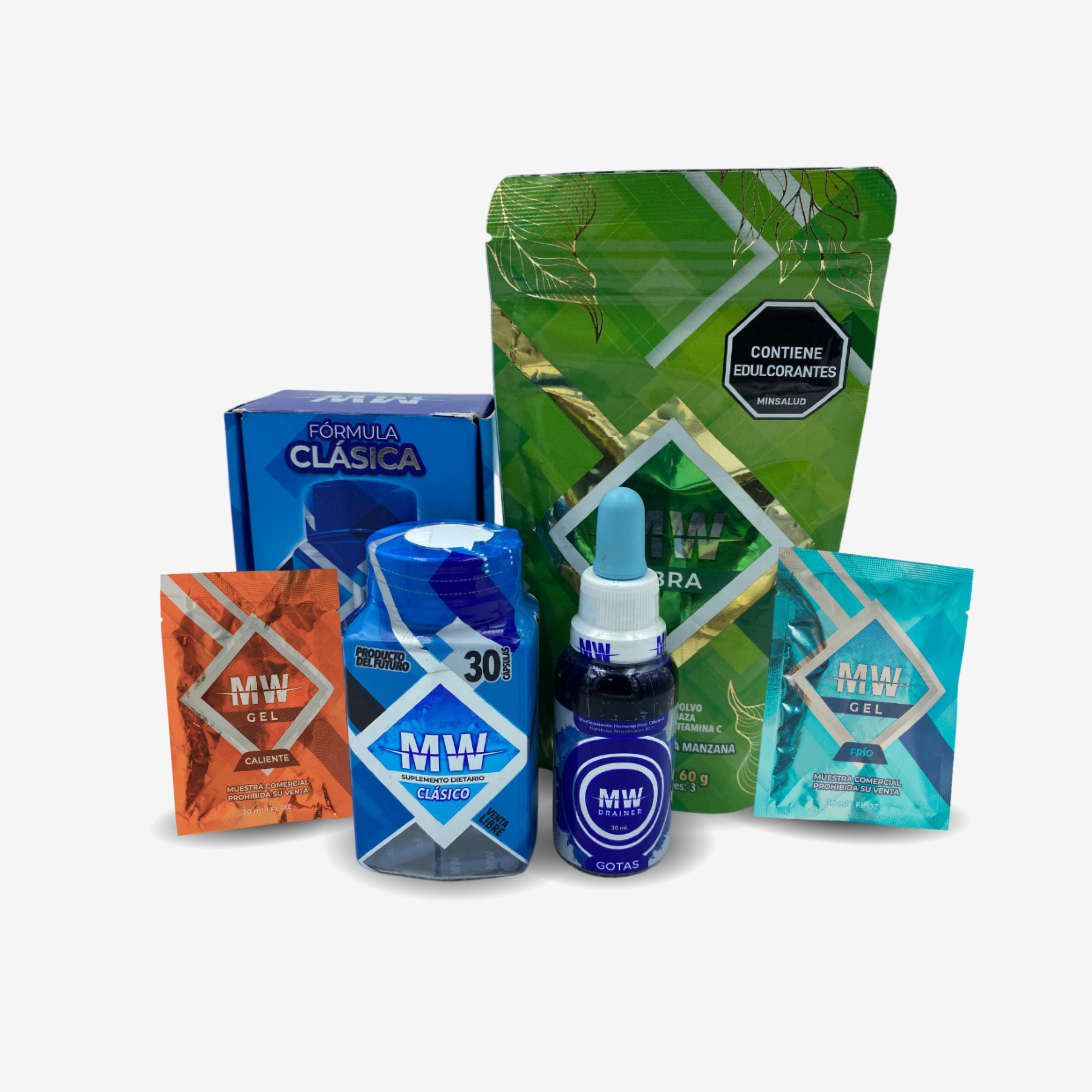 MW CLASSIC + DRENADOR + GRATIS SACHET FIBRA, SACHET GEL CALIENTE Y SACHET GEL FRIA