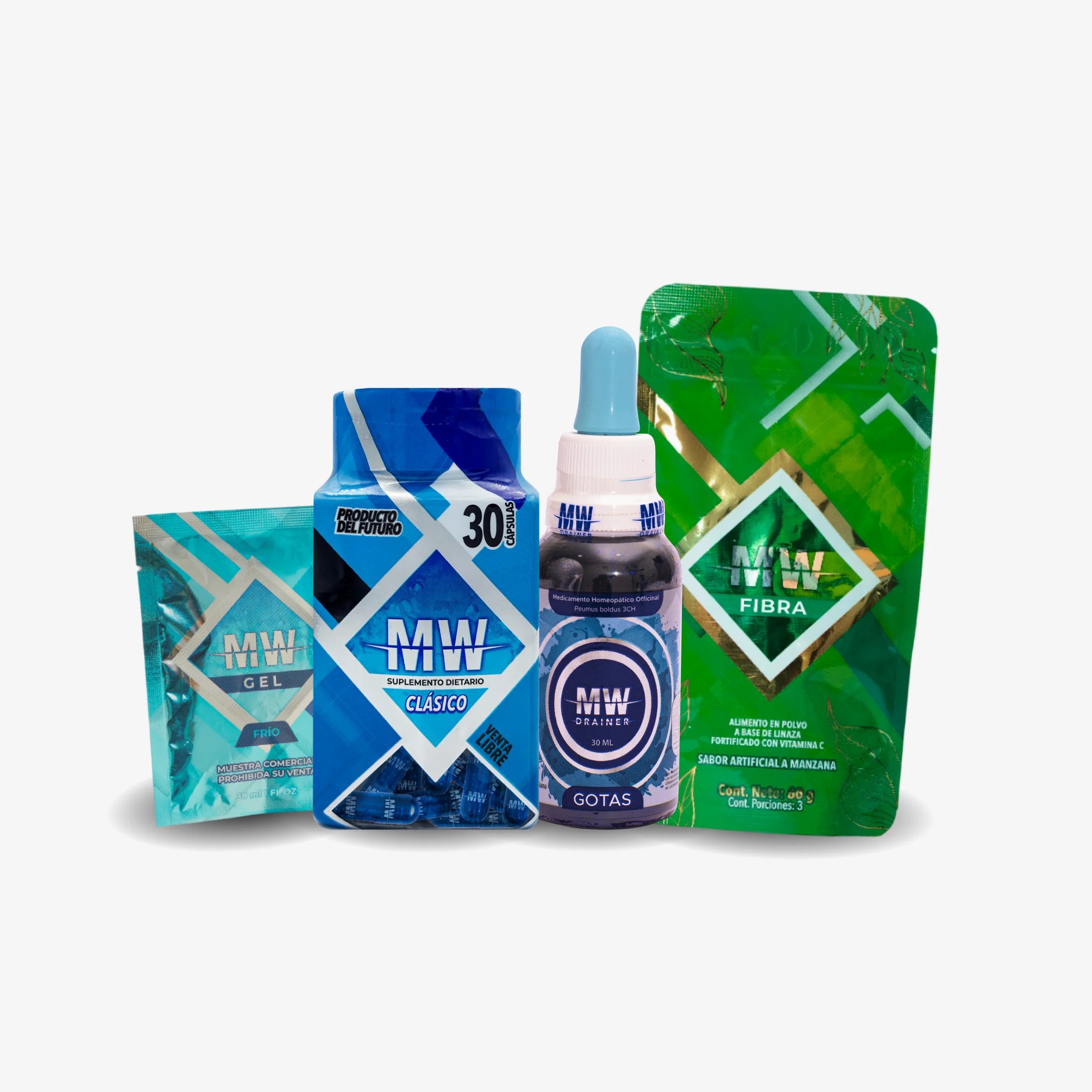 Mw Classic + Drenador + Sachet Gel Fria + Sachet Fibra Mw