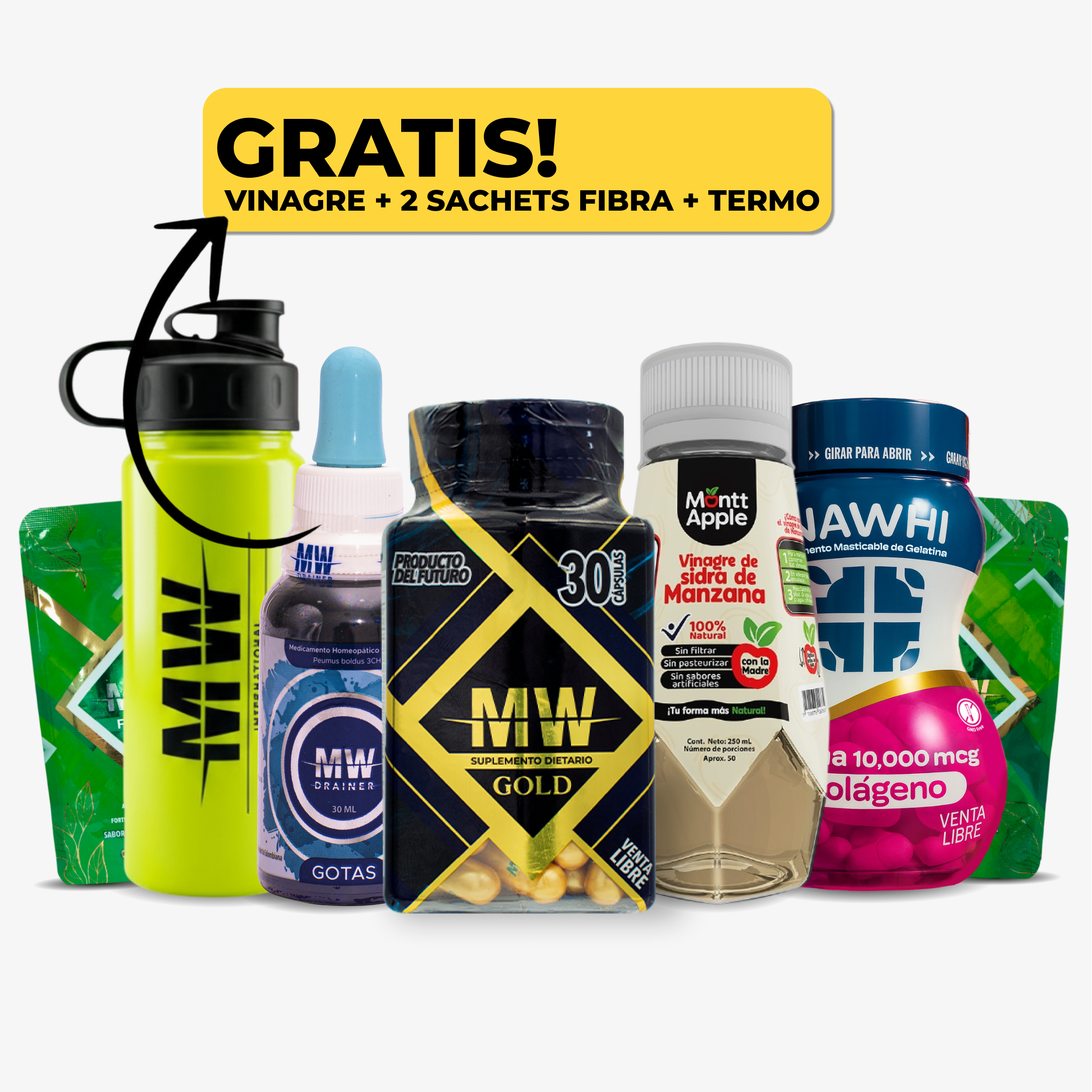 Plan baja 6 a 12 kg + cabello fuerte, uñas sanas y piel luminosa