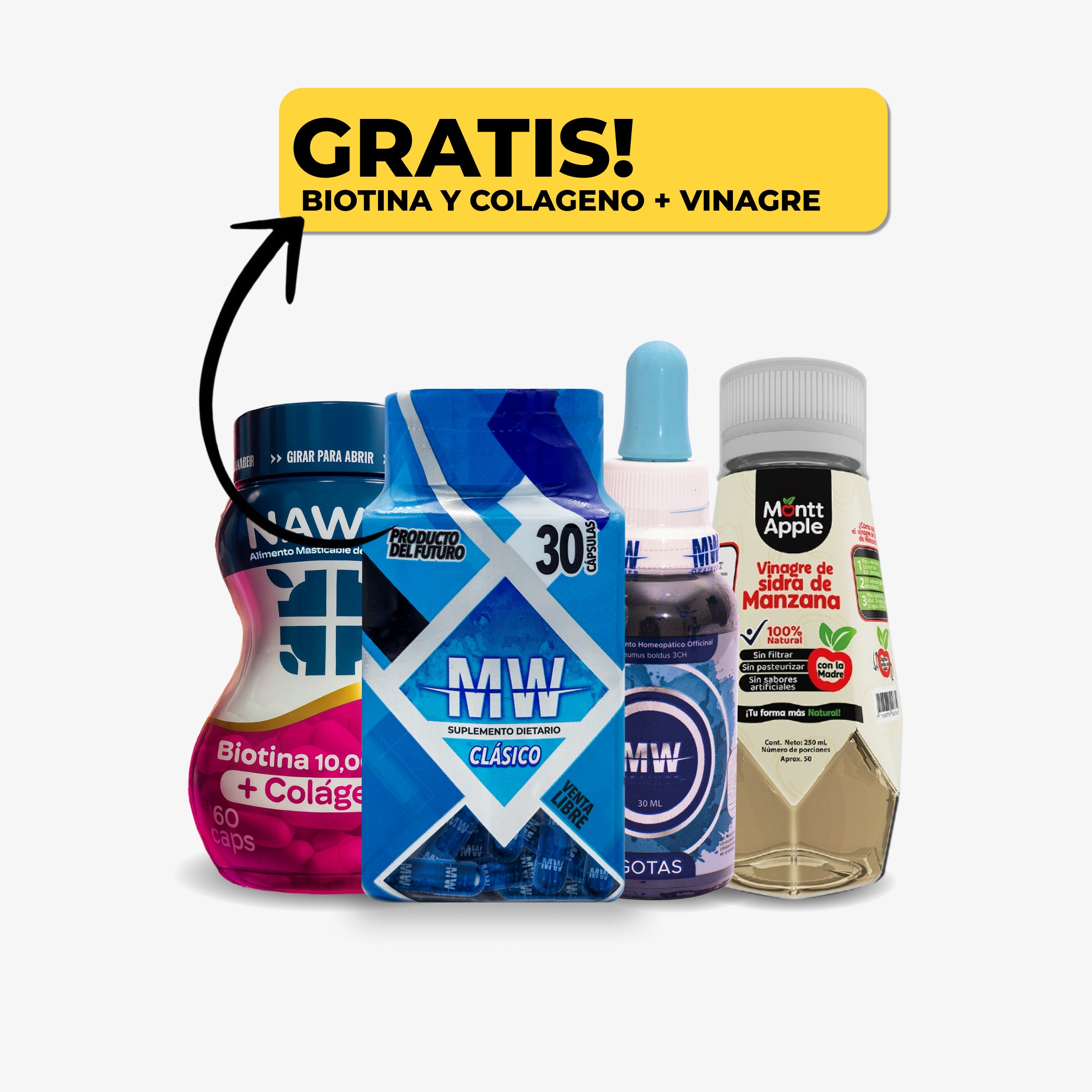 Plan baja 4 a 8 kg + cabello largo, uñas fuertes y piel hidratada