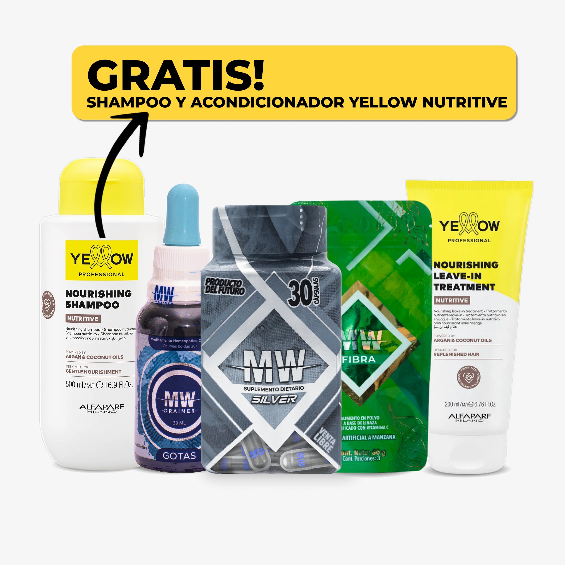 Plan baja 2 a 4 kg + cabello nutrido, suave y manejable