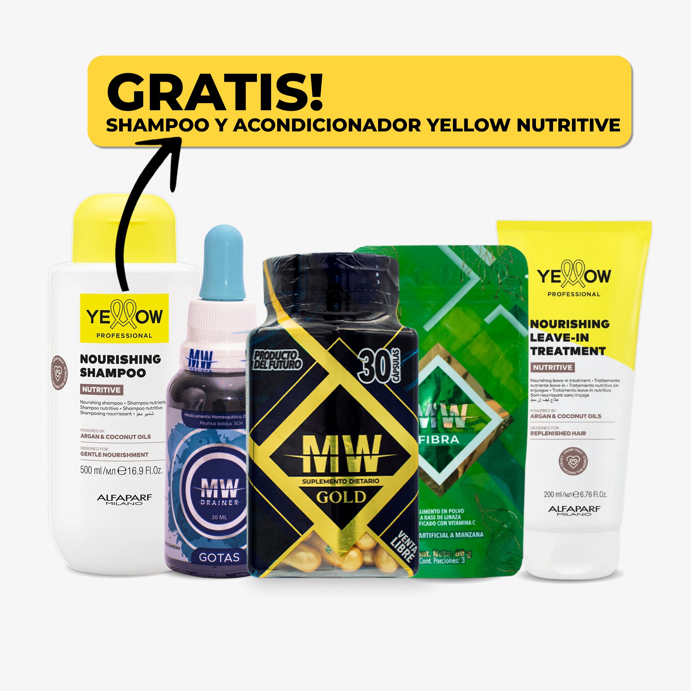 Plan baja 6 a 12 kg + cabello nutrido, suave y brillante