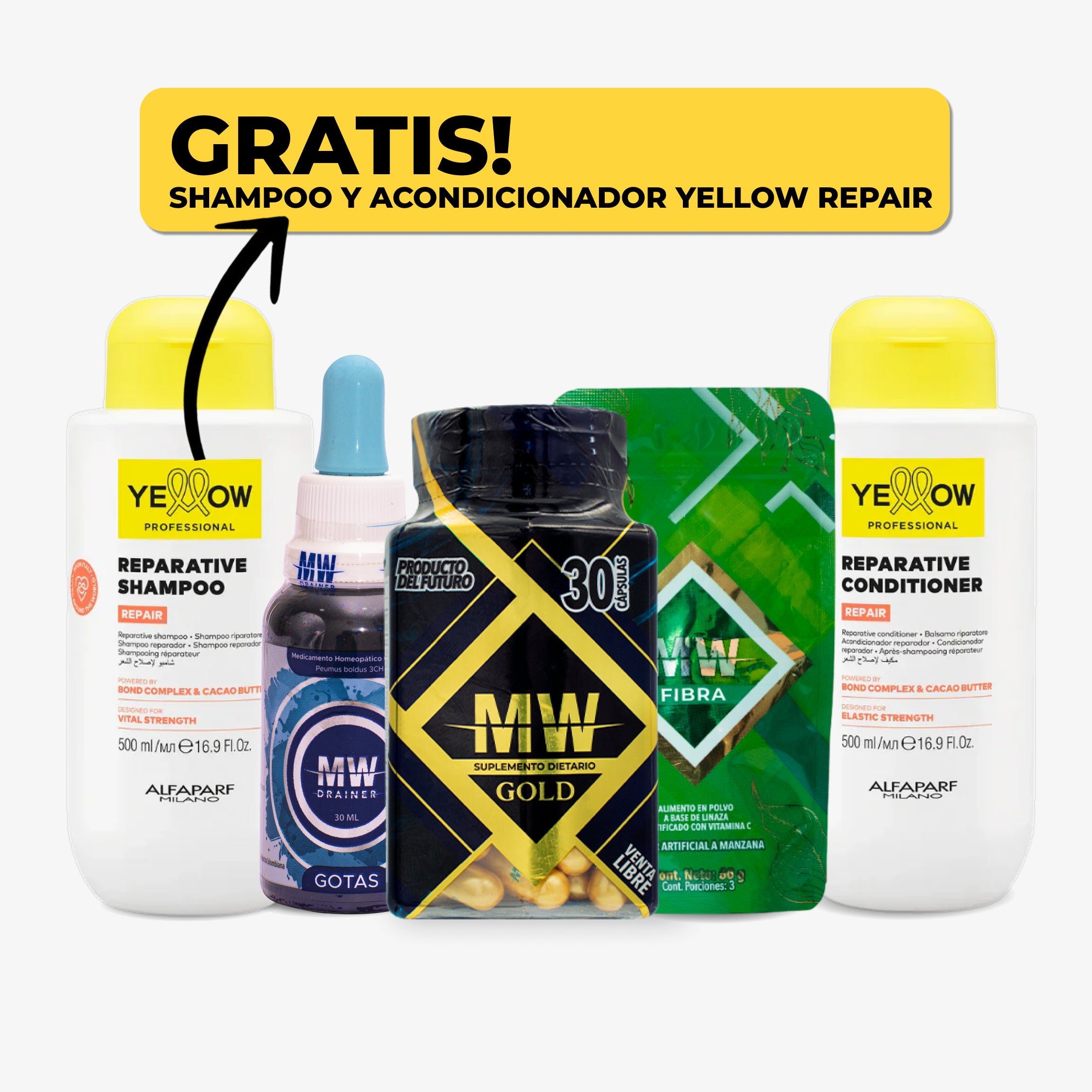 Plan baja 6 a 12 kg + reparación para cabello seco y maltratado