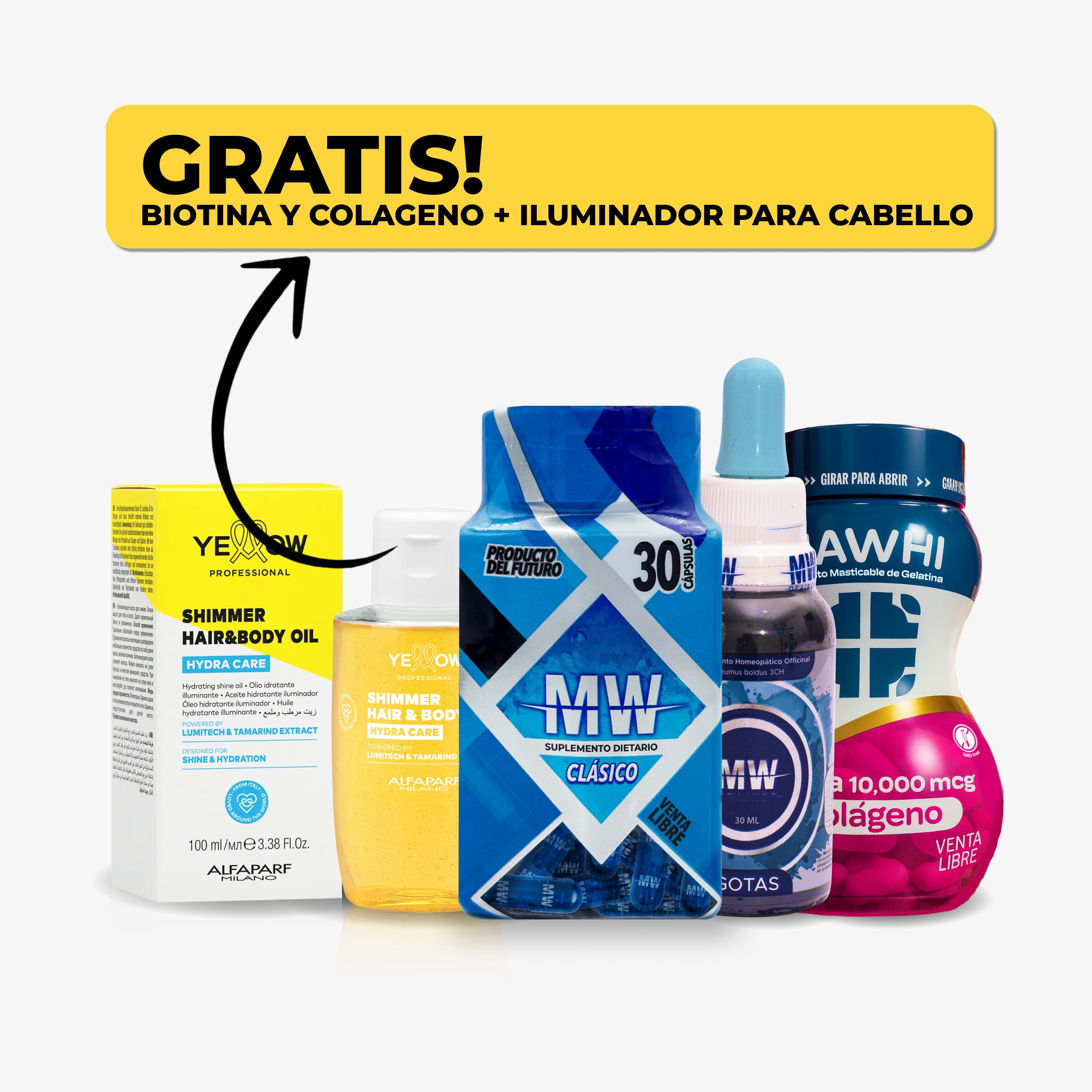 Plan baja 4 a 8 kg + cabello brillante, uñas fuertes y piel bonita