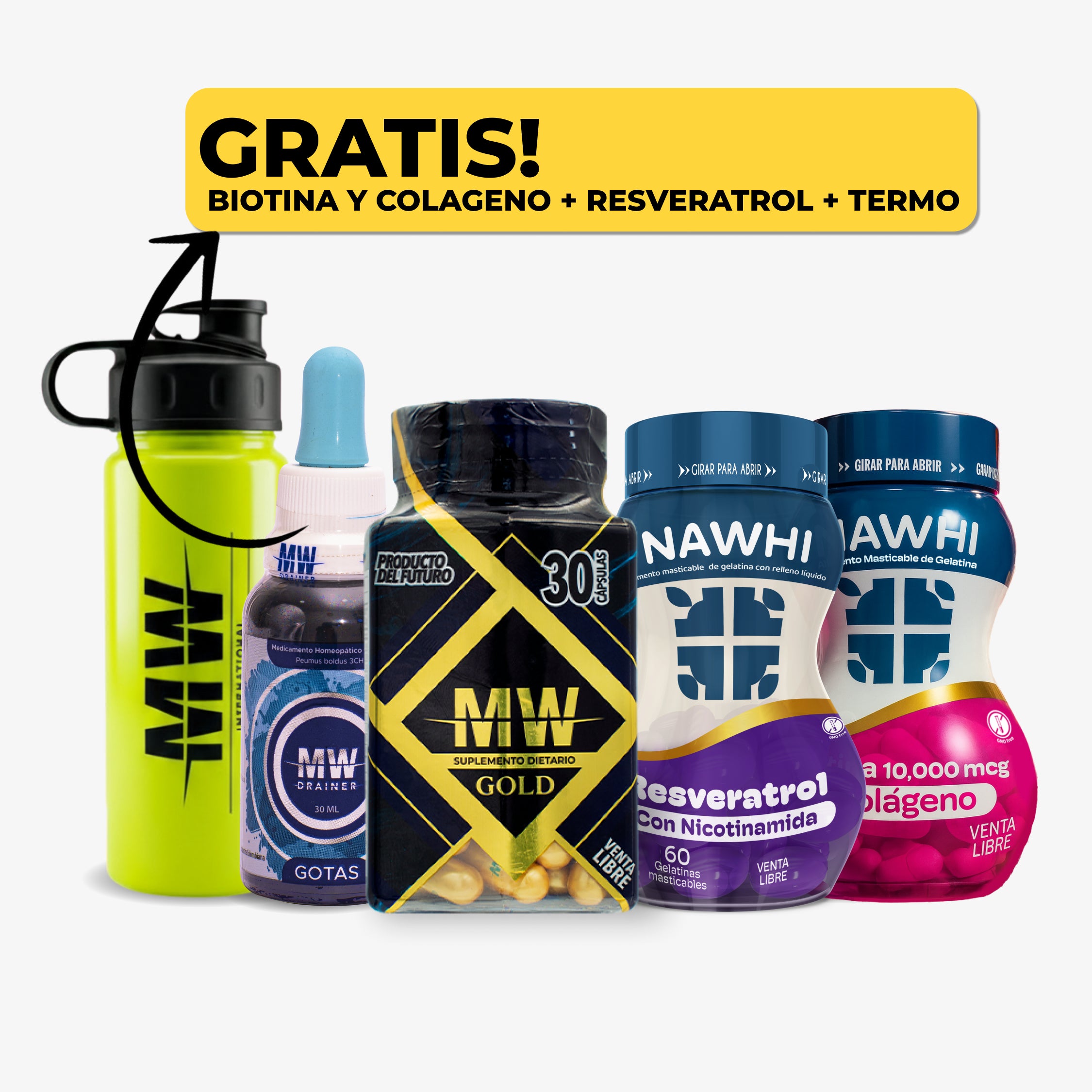 Plan baja 6 a 12 kg + piel hidratada, cabello fuerte y uñas sanas